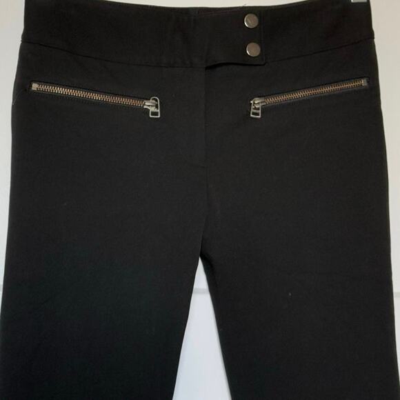 Veronica Beard Black Metro Kick Flare Stretch Ankle Pants Size 2 - Picture 5 of 9